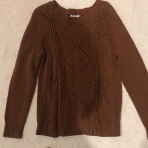 Woman’s Large Brown Old Navy Knit Sweater